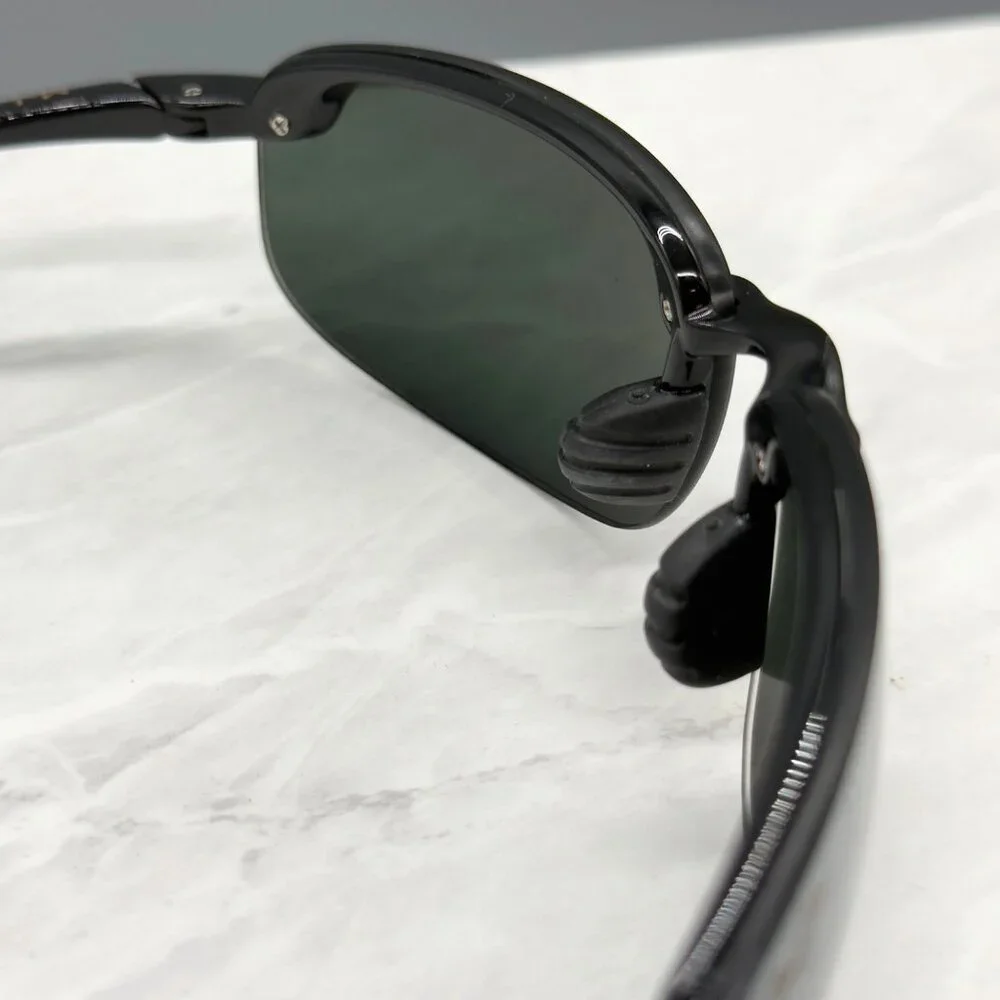 Maui Jim 407-02 Ho'okipa Sunglasses Gloss Black Frame Grey Polarized Lens